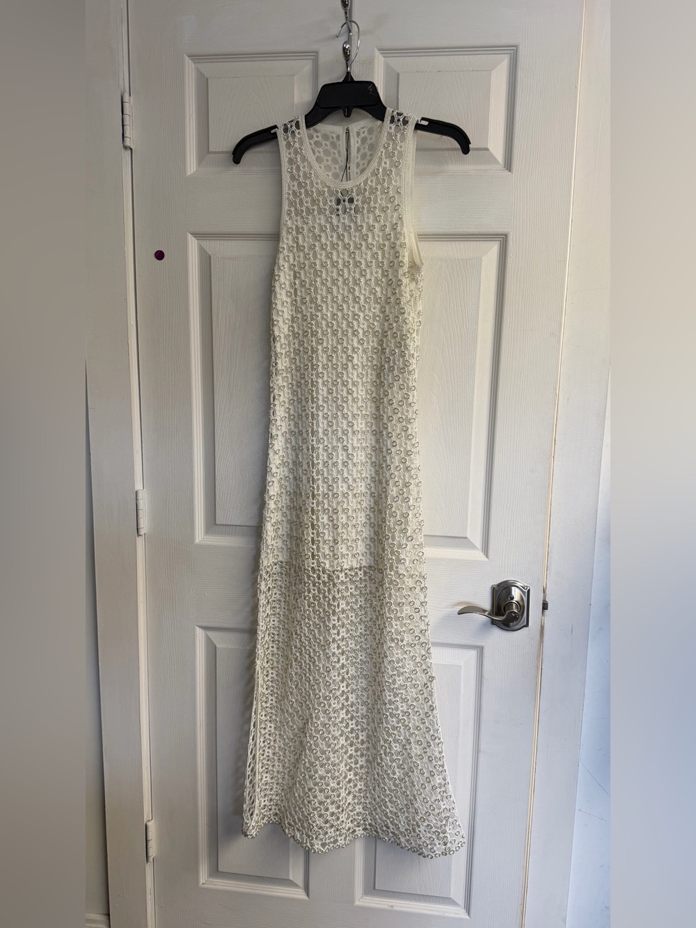 Resilla Rhinestone Crochet Maxi Dress - Picture 4 of 6